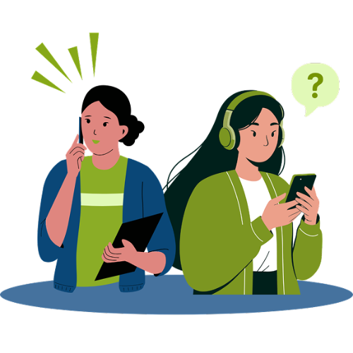 Nada tunggu telepon, bank, dan kantor